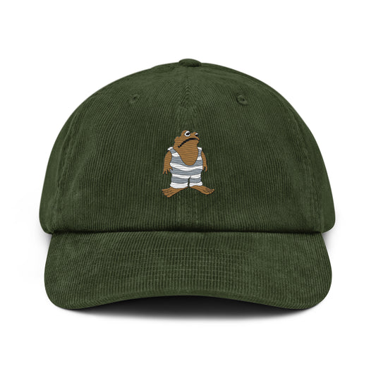 Toad Embroidered Corduroy Hat